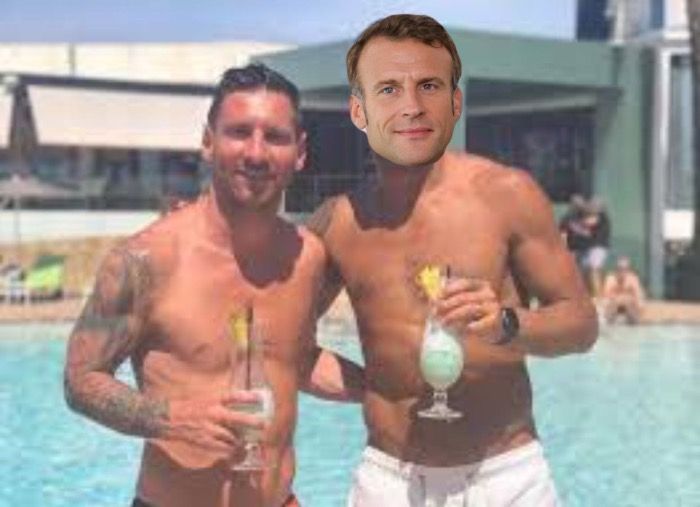 Messi :  « Je me dore la pilule » à l’Élysée dans la piscine d’Emmanuel Macron